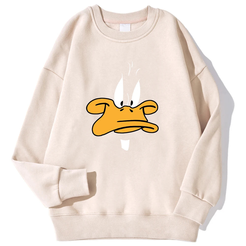 Oversized „Daffy Grumpy“ Fleece-Sweatshirt | CheapSeasons 🦆✨ - CheapSeasons