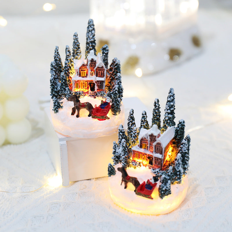 Christmas Decorations Resin House Gifts - CheapSeasons