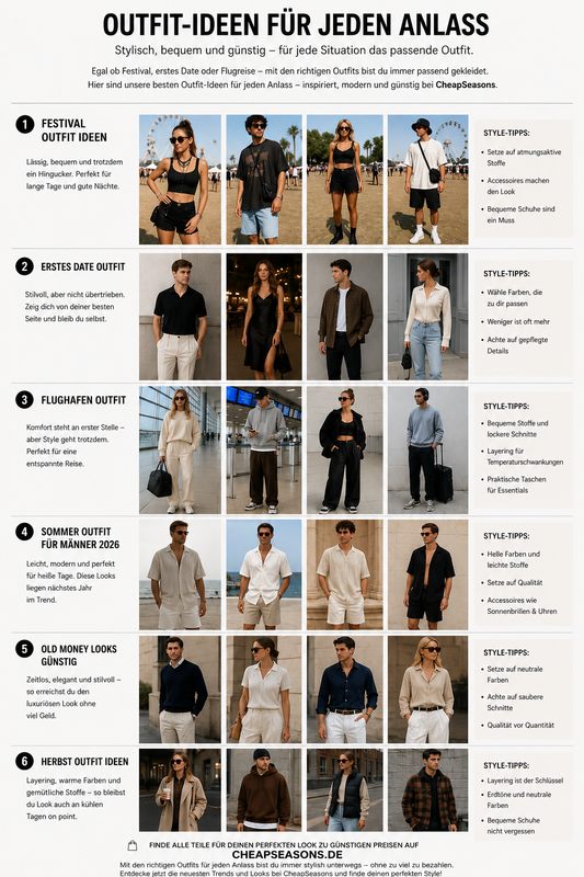 OUTFIT-IDEEN FÜR JEDEN ANLASS