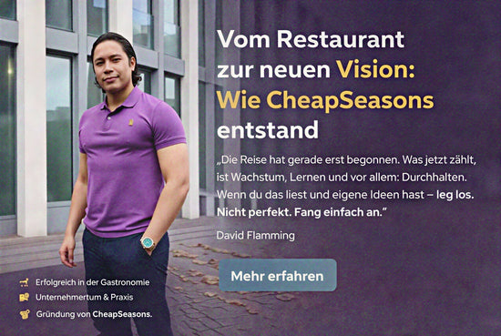 Von der Gastronomie zur eigenen Modemarke – CheapSeasons Gründergeschichte