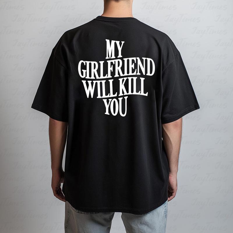 CheapSeasons "Stay Away" T-shirt featuring bold text and casual style, perfect for making a humorous and clear statement.