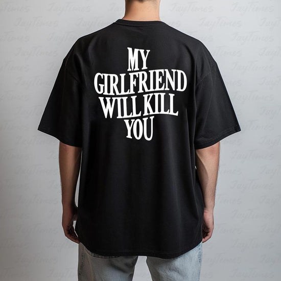 CheapSeasons "Stay Away" T-shirt featuring bold text and casual style, perfect for making a humorous and clear statement.