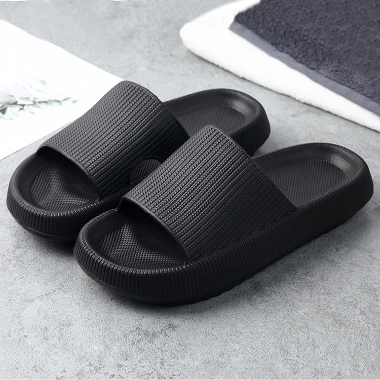 Comfortable CheapSeasons cloud slippers and flip-flops with non-slip soles and extra soft cushioning for indoor and outdoor wear.