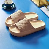 Comfortable Cloud slippers and flip-flops from CheapSeasons with non-slip soles and extra soft cushioning for relaxation.