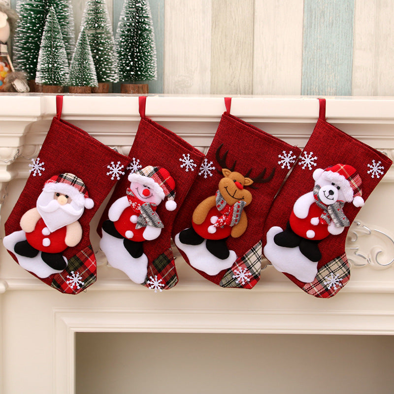 Hanging Socks Christmas Gift Bag