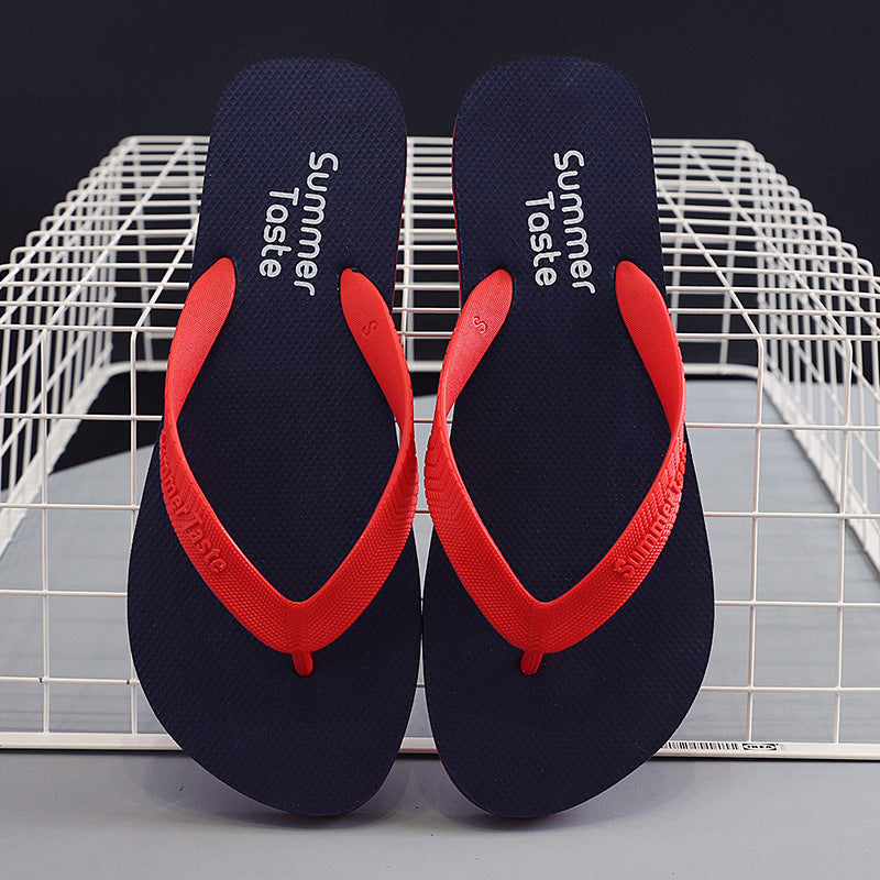CheapSeasons flip flops for summer, featuring colorful straps and cushioned soles, perfect for warm weather outdoor wear.