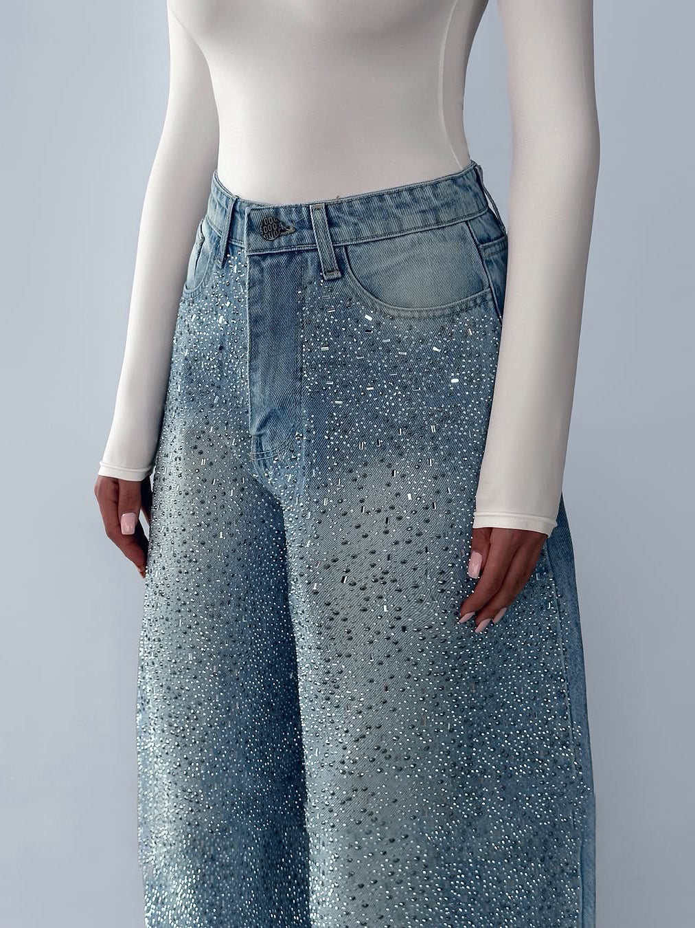 CheapSeasons Everyday Favorite vintage denim jeans featuring classic five-pocket style and relaxed fit in medium wash.