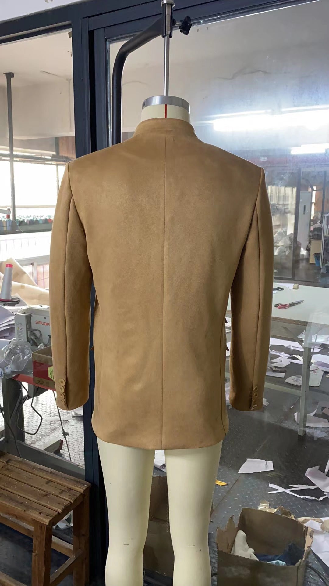Heritage Blazer by CheapSeasons, stylish tailored jacket in classic design, shown in a neutral color on a hanger.