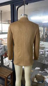Heritage Blazer by CheapSeasons, stylish tailored jacket in classic design, shown in a neutral color on a hanger.