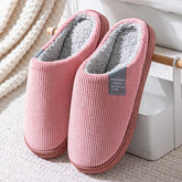Winter Indoor Warm Cotton Slippers - CheapSeasons