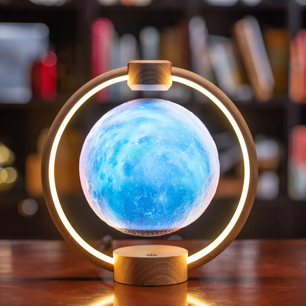 The floating K1 Moon Bluetooth speaker light