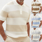 CheapSeasons Perfect Fit Strick-Polo in various sizes, featuring a comfortable, well-fitting knit polo shirt for men.