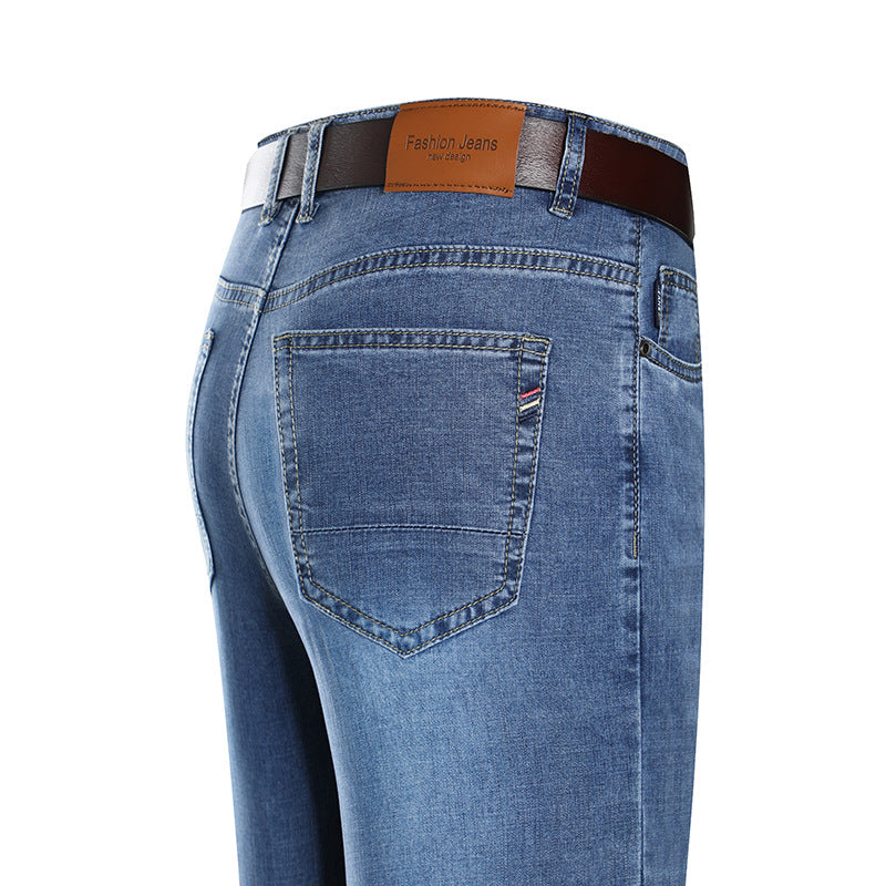 Premium straight jeans by CheapSeasons featuring a classic fit and comfortable design, shown in a natural denim color.