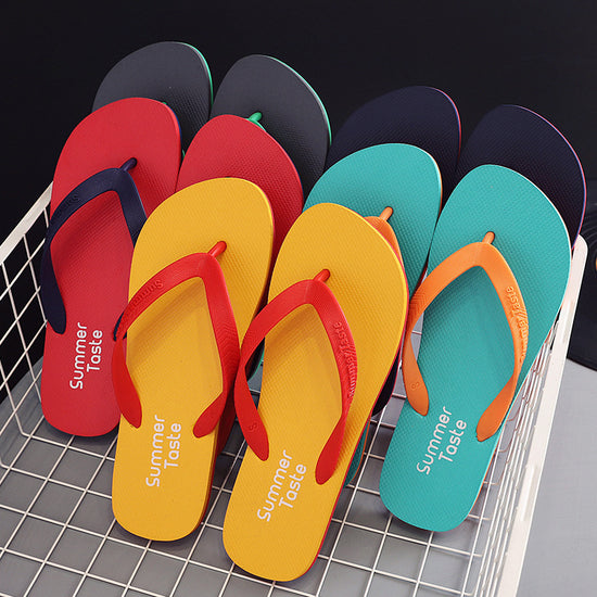 Comfortable CheapSeasons flip flops for summer, featuring colorful straps and cushioned soles, perfect for beach and casual wear.