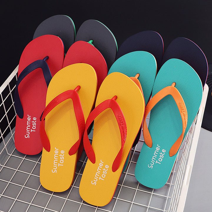 Comfortable CheapSeasons flip flops for summer, featuring colorful straps and cushioned soles, perfect for beach and casual wear.