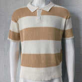 CheapSeasons Perfect Fit Strick-Polo shirt in various sizes, featuring a tailored fit and classic polo design, shown on a model.