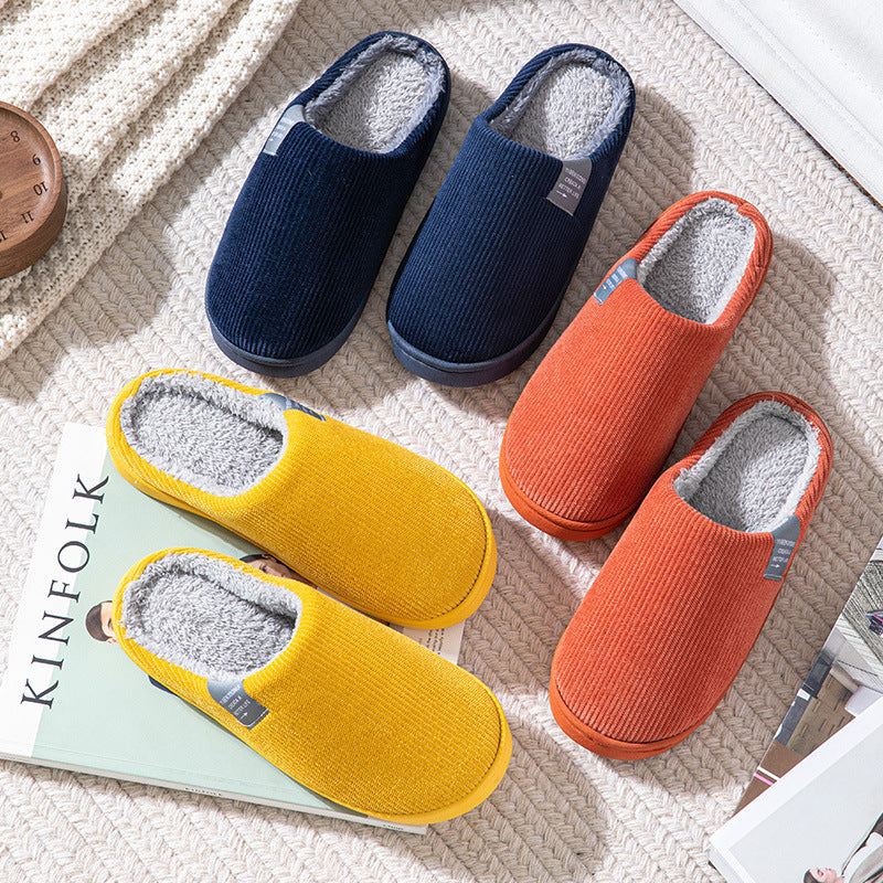 Winter Indoor Warm Cotton Slippers - CheapSeasons