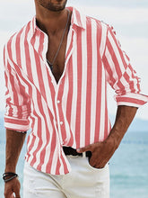 Light blue and white striped men&