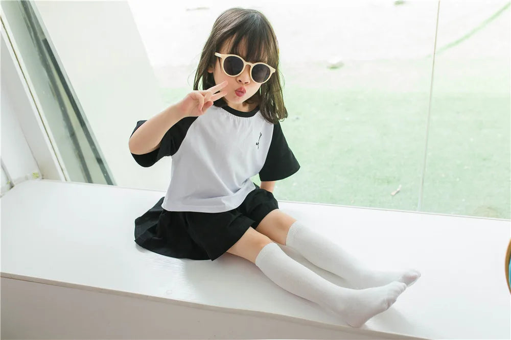 Kids Retro-Kniestrümpfe – Knallige Farben & extra weiche Baumwolle (1-6 Jahre) - CheapSeasons