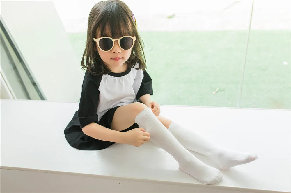 Kids Retro-Kniestrümpfe – Knallige Farben & extra weiche Baumwolle (1-6 Jahre) - CheapSeasons