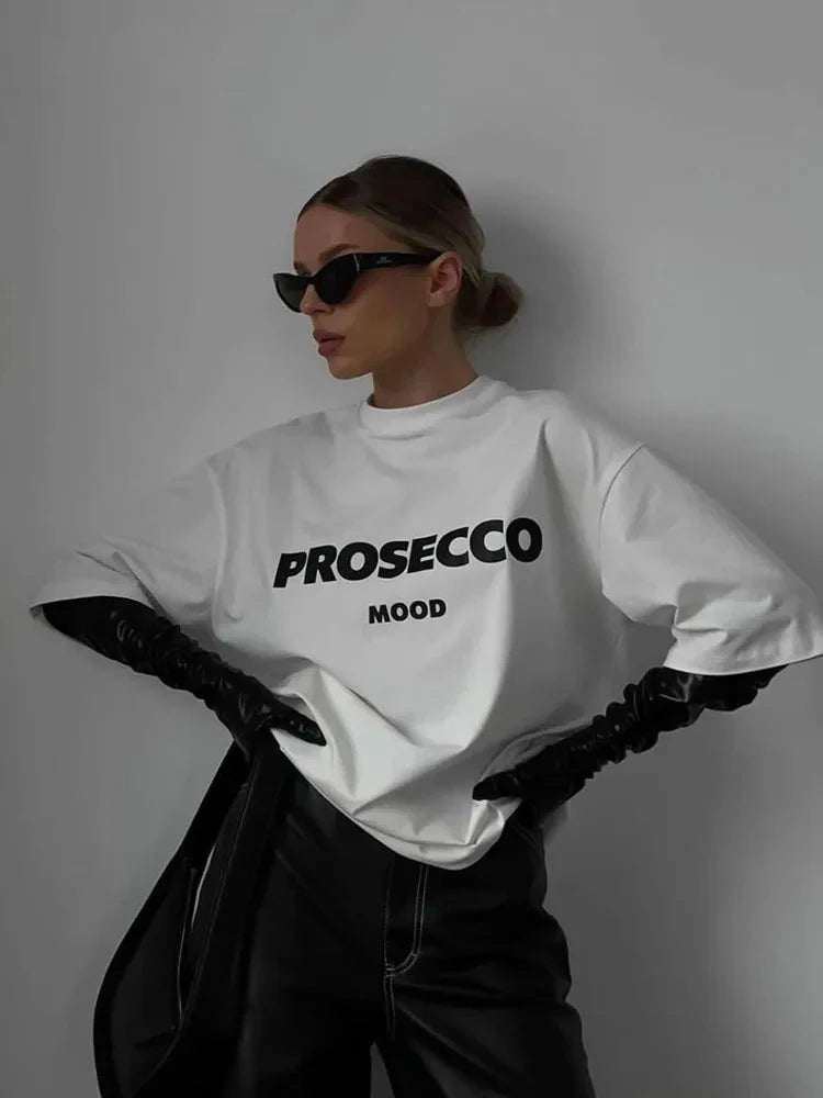 Prosecco Mood Premium Shirt – 100% Cotton & Oversized Look - CheapSeasons