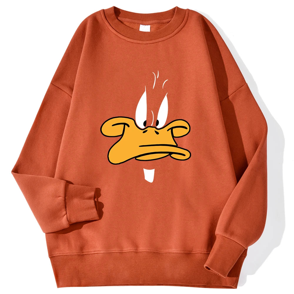 Oversized „Daffy Grumpy“ Fleece-Sweatshirt | CheapSeasons 🦆✨ - CheapSeasons
