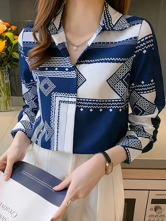 💼 Office Elegance – The printed blouse for the perfect appearance ✨ - CheapSeasons