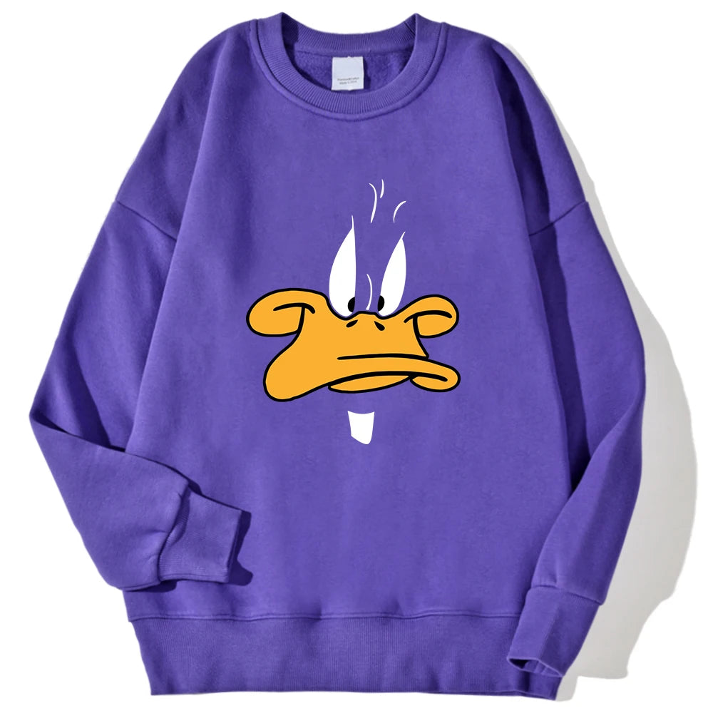 Oversized „Daffy Grumpy“ Fleece-Sweatshirt | CheapSeasons 🦆✨ - CheapSeasons