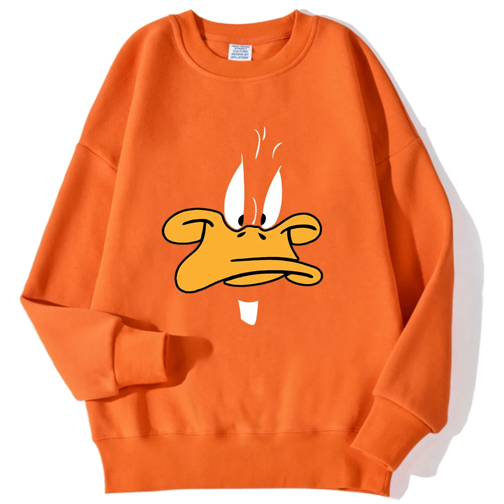 Oversized „Daffy Grumpy“ Fleece-Sweatshirt | CheapSeasons 🦆✨ - CheapSeasons