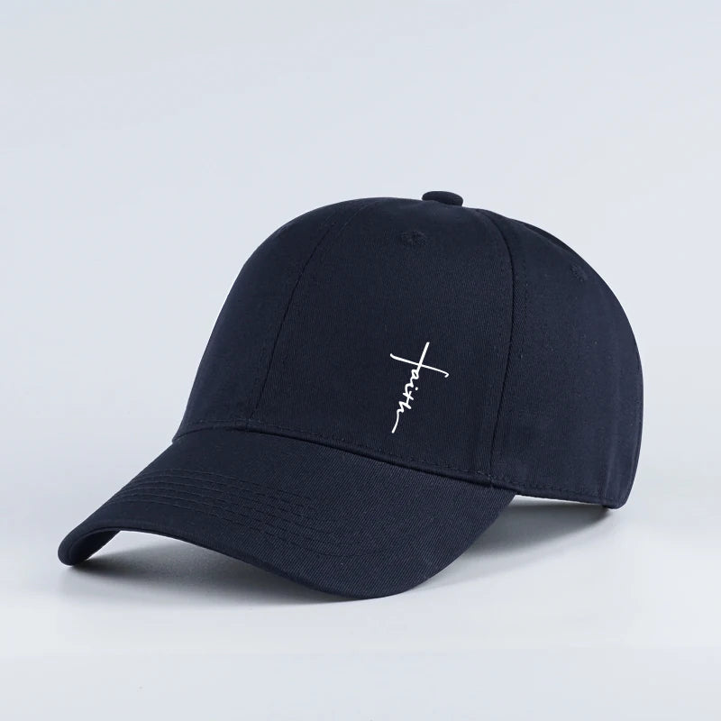 Faith Statement Baseball Cap – Stylish unisex cap with adjustable closure & letter print - CheapSeasons