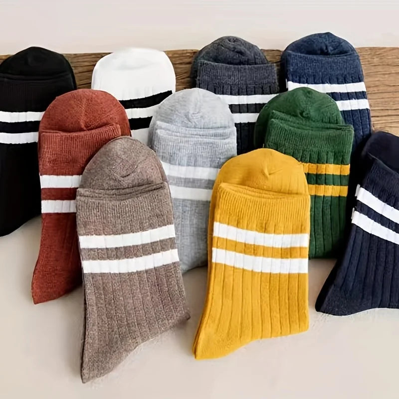 🛹 Pack of 5 vintage skater socks | Retro streetwear look - CheapSeasons