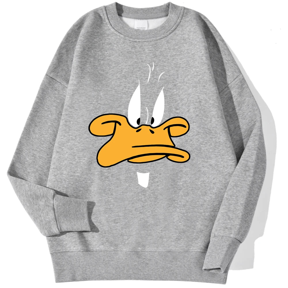 Oversized „Daffy Grumpy“ Fleece-Sweatshirt | CheapSeasons 🦆✨ - CheapSeasons