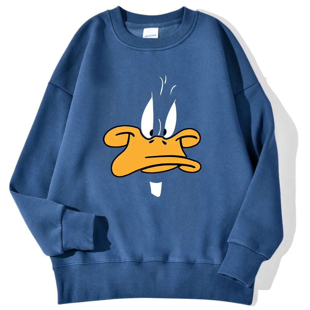 Oversized „Daffy Grumpy“ Fleece-Sweatshirt | CheapSeasons 🦆✨ - CheapSeasons