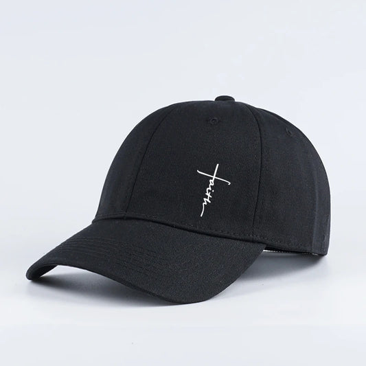 Faith Statement Baseball Cap – Stylish unisex cap with adjustable closure & letter print - CheapSeasons