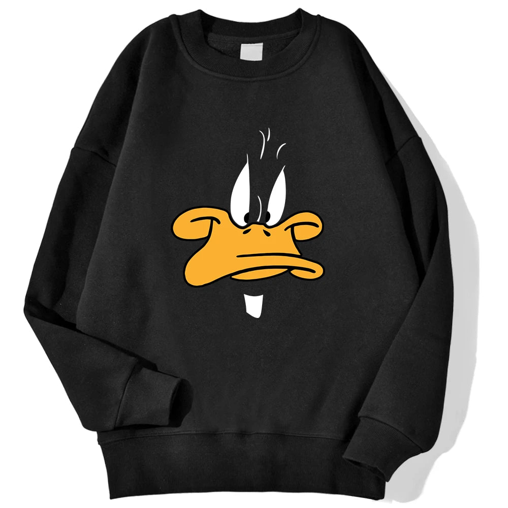 Oversized „Daffy Grumpy“ Fleece-Sweatshirt | CheapSeasons 🦆✨ - CheapSeasons