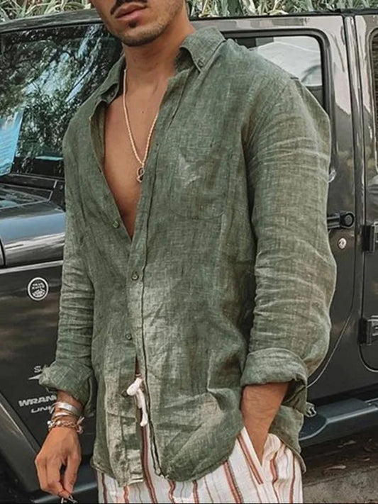 🔥 The epitome of summer luxury: The Ultimate Linen Aesthetic Shirt! ✨ - CheapSeasons