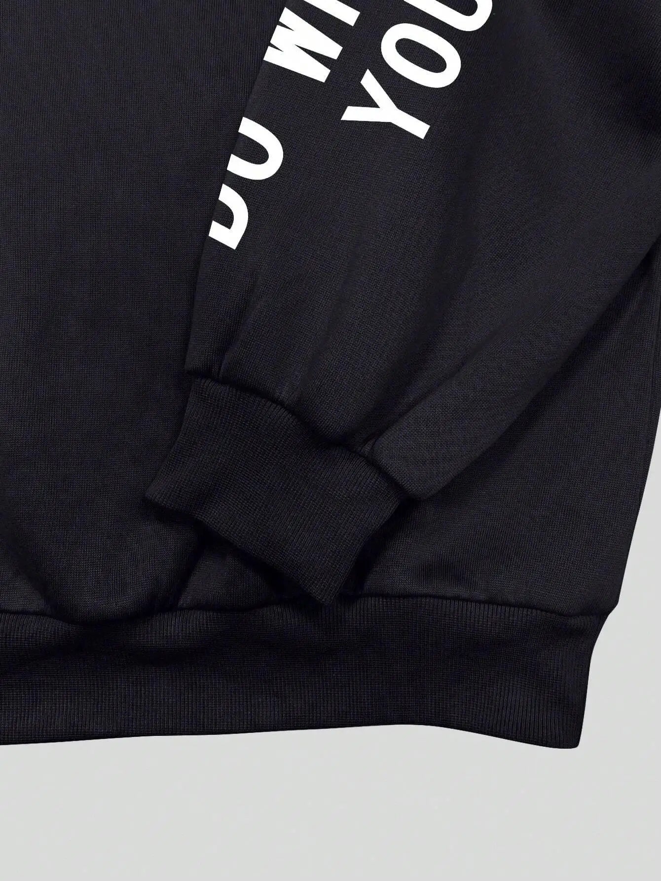 "Do What Makes You Happy" Oversized Sweatshirt – Fluffy Fleece Sweater for Positive Vibes - CheapSeasons