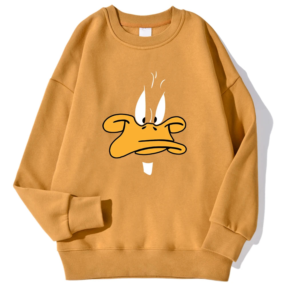 Oversized „Daffy Grumpy“ Fleece-Sweatshirt | CheapSeasons 🦆✨ - CheapSeasons