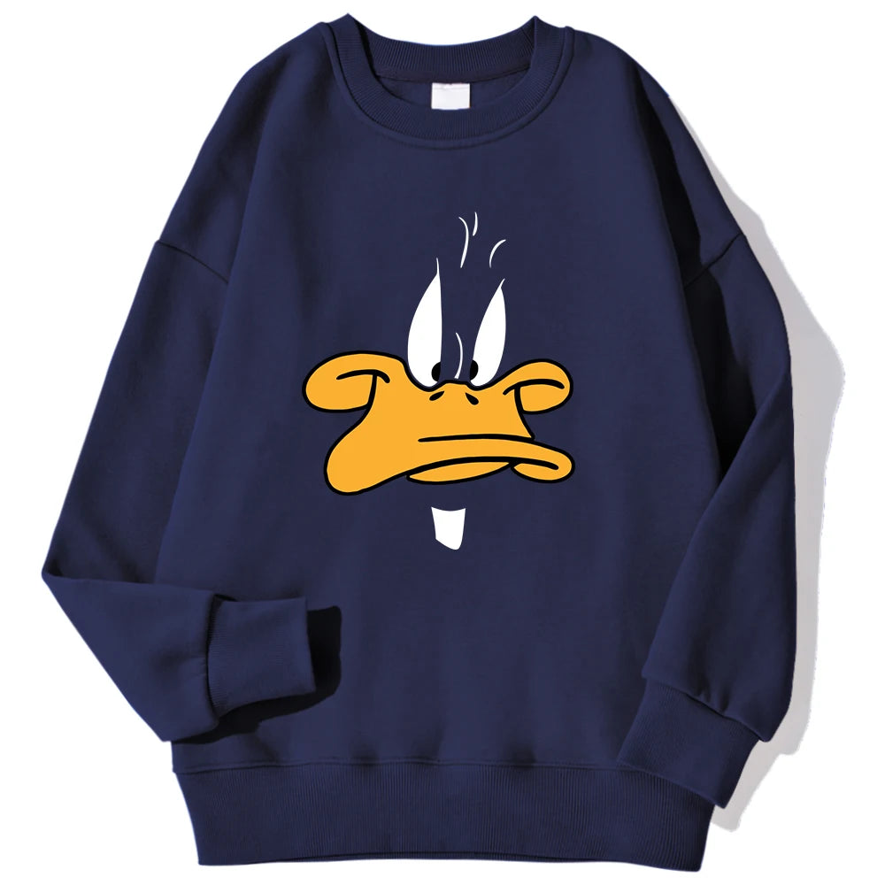 Oversized „Daffy Grumpy“ Fleece-Sweatshirt | CheapSeasons 🦆✨ - CheapSeasons