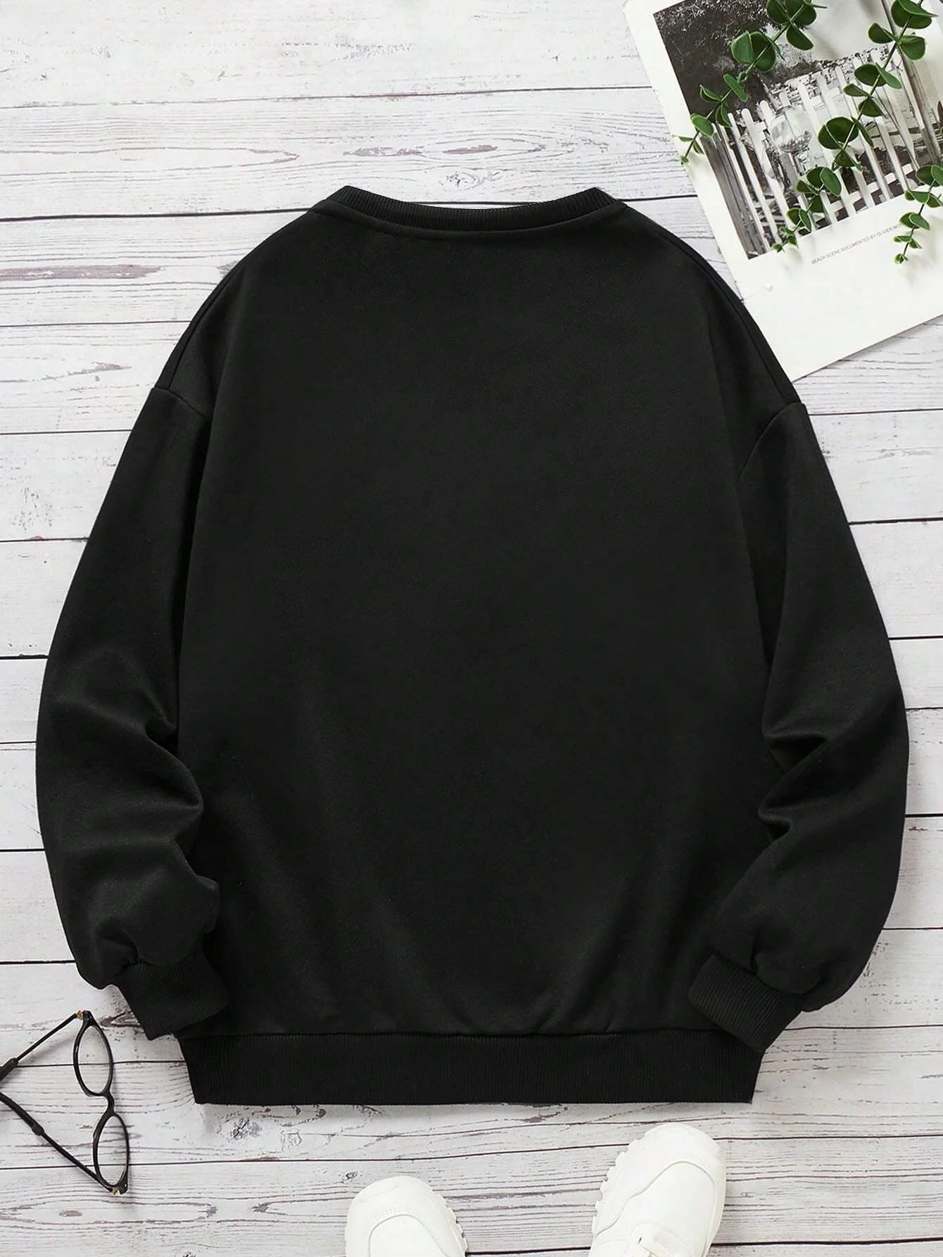 "Do What Makes You Happy" Oversized Sweatshirt – Fluffy Fleece Sweater for Positive Vibes - CheapSeasons