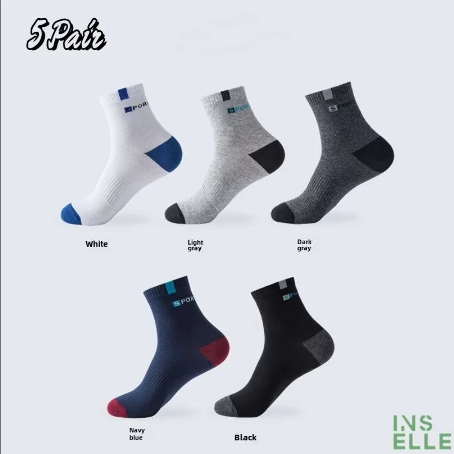 🛹 Pack of 5 vintage skater socks | Retro streetwear look - CheapSeasons