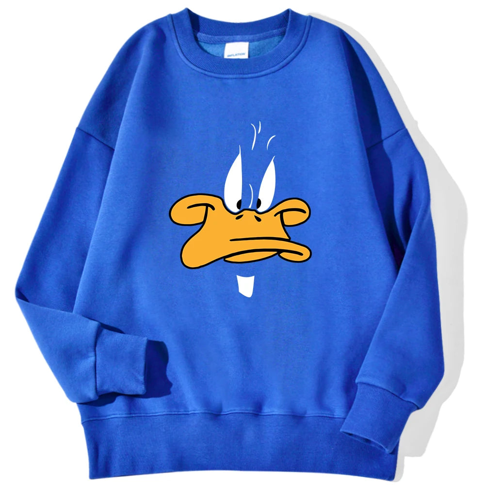 Oversized „Daffy Grumpy“ Fleece-Sweatshirt | CheapSeasons 🦆✨ - CheapSeasons