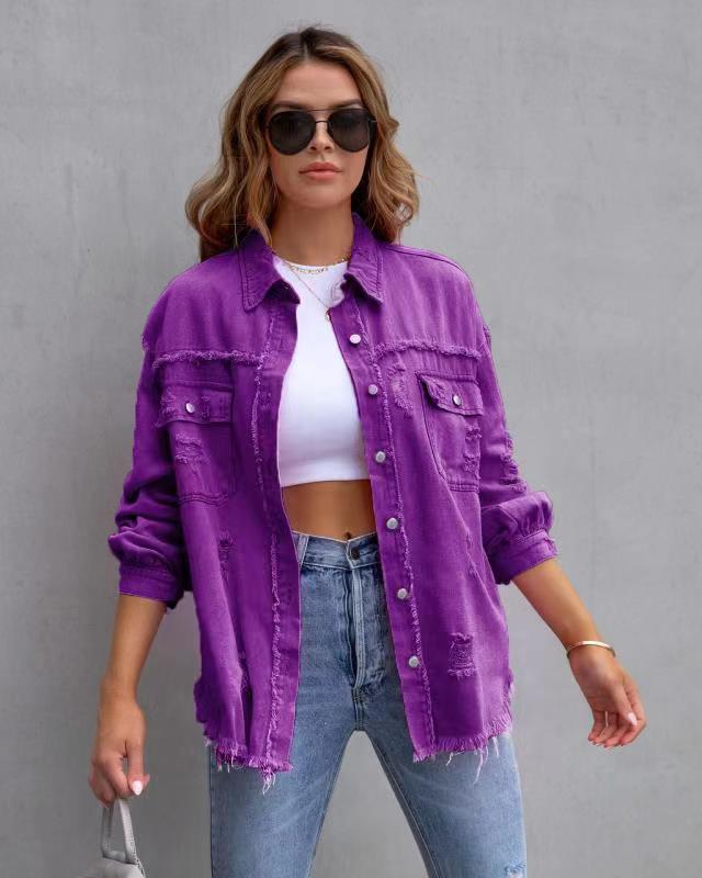 Vintage CheapSeasons shacket in oversized fit, featuring a stylish casual design with button closures and a relaxed silhouette.