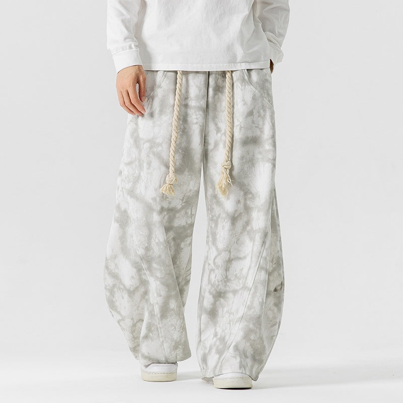 Japanese-Style Tie-Dye Sweatpants Oversized Anime Style - CheapSeasons