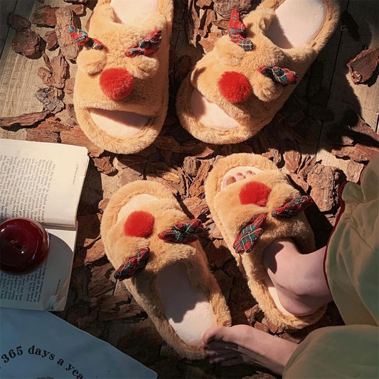 Autumn Women's Cartoon Fluffy Slippers indoor