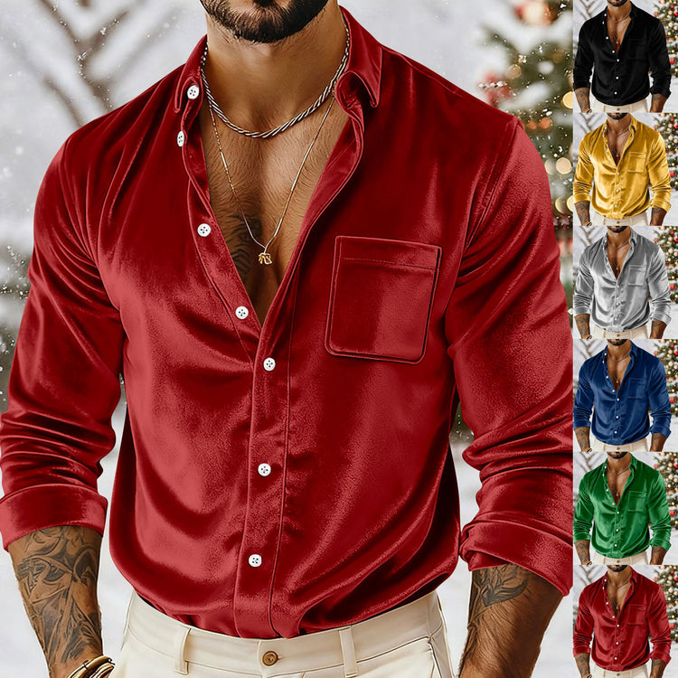 Gold velvet t-shirt by CheapSeasons featuring a modern style, with a smooth, shiny fabric and a relaxed fit.
