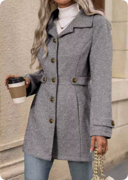 Elegant signature coat by CheapSeasons, showcasing timeless style with a tailored fit and classic design for versatile occasions.