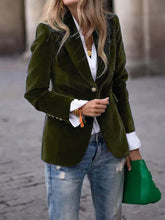 Black velvet blazer by CheapSeasons, tailored fit with sleek lapels, perfect for elevating your confident style.