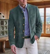 Elegant CheapSeasons Heritage Blazer, tailored fit with classic design, shown in a neutral color on a model.