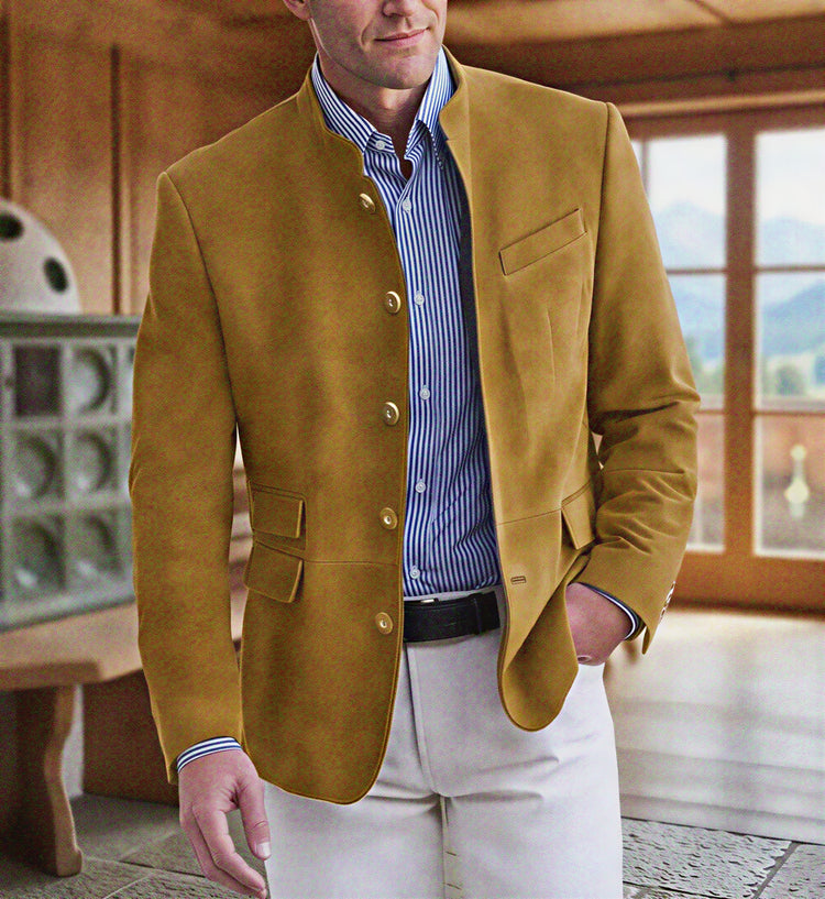 Elegant CheapSeasons Heritage Blazer showcasing tailored fit and classic style in a high-quality fabric with a timeless design.